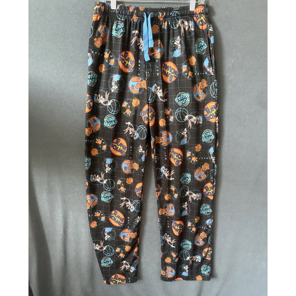 Space Jam a New Legacy Tune Squad Pajama Lounge Pants Looney Tunes Black Large
